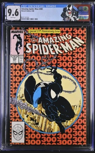 CGC 9.6 Amazing Spider-Man #300. First Appearance of Venom. 1966 White Pages HOT