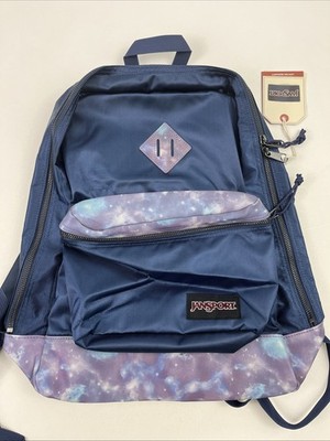 JanSport Classic Super Fx Backpack Navy Blue Space Reflective NEW w/ Tags