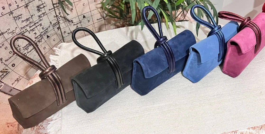 Pochette Da Polso Donna Lovesome, Borsa A Tracolla Piccola In Similpelle Rossa Con Cerniera E Porta Tessere