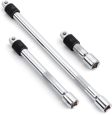 Bates- Locking Extension Bar Set, 3 Piece, 3/8'' Drive, 3'', 6'', 10'', Silver, Lock