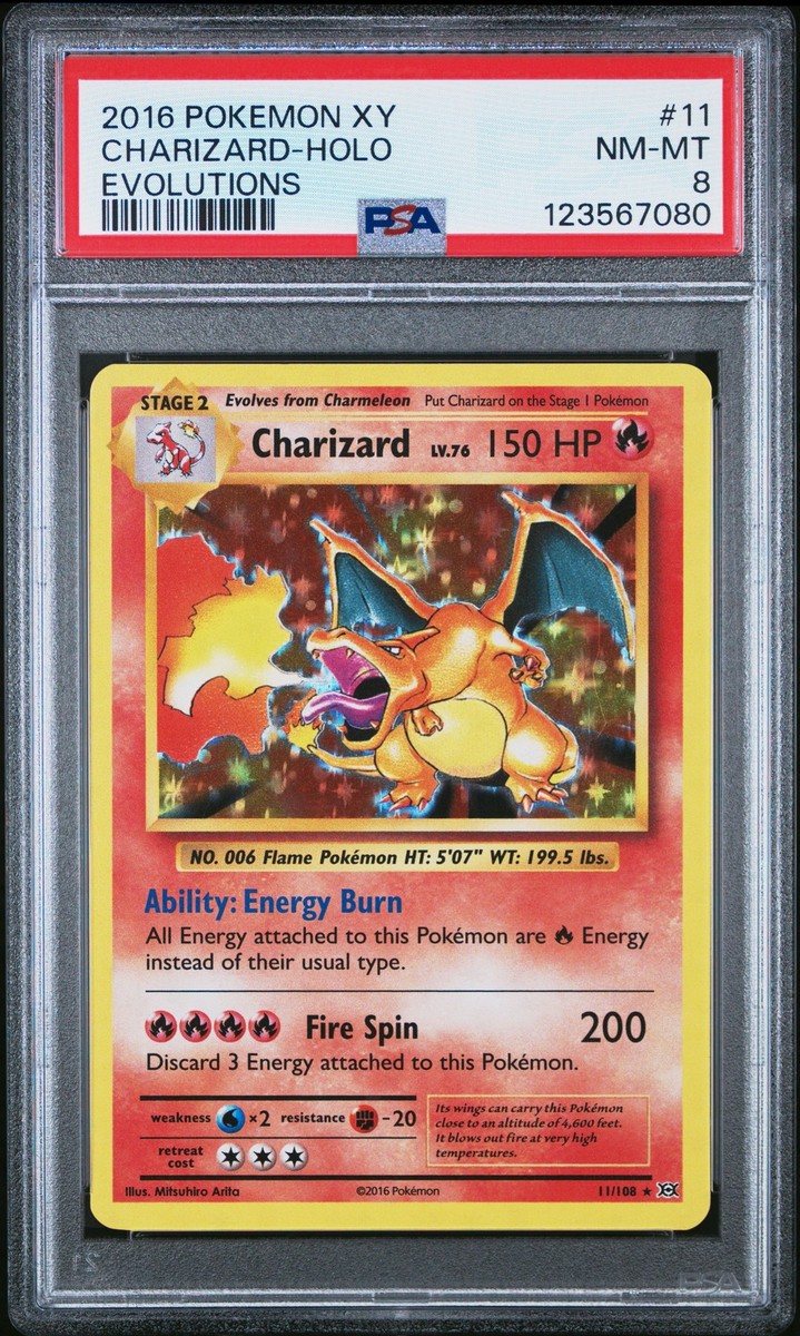 2016 POKEMON XY EVOLUTIONS #11 CHARIZARD-HOLO PSA 8 | eBay