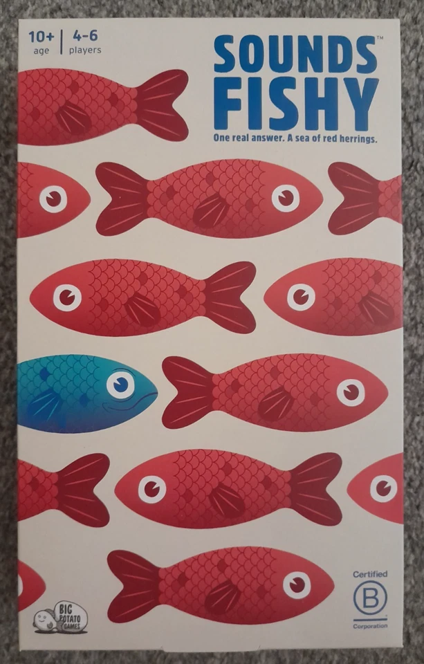 Sounds Fishy Party Quiz Question Family Card Game Big Potato 4-6 Players 10+. - Image 3 of 4