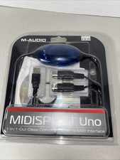M-Audio USB To Midisport Uno 1X1 MIDI Interface Brand New Sealed 16 Midi Channel