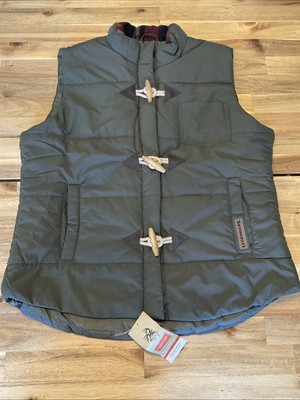 Legendary Whitetails Vest Womens XL Zip Up Wooden Toggle Rope Loop Closure
