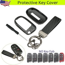 Carbon Fiber Key Case Cover For Dodge Challenger Charger Durango Chrysler 300 Carbon Fiber Key Case Cover For Dodge Challenger Charger Durango Chrysler 300