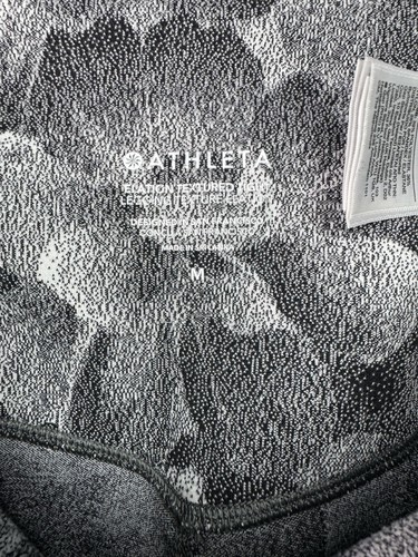 Women’s ATHLETA Elation Textured Tight Leggings Floral Black/Seasalt Medium - Picture 7 of 7