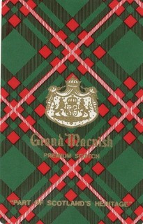 RARE VINTAGE "Whisky Grand Macnish (Tartan)" SINGLE Play Card