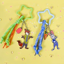 Zootopia 2 Movie Nick Judy Strap Carabiners Keychains / Korea Limited