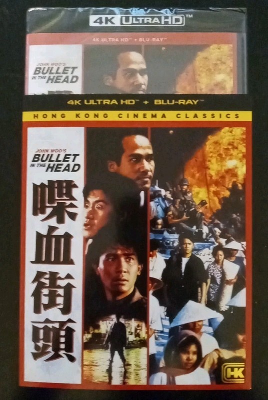 Bullet In The Head 4K UHD w/ Slipcover Shout Factory 2026 Hong Kong 1990 New 