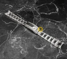 20mm Oyster Bracelet Polished Center Link Stainless Steel For Sub Watch Mods