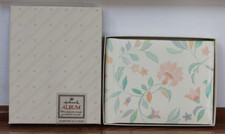 Vintage Hallmark 1986 Multicolor Floral Snap 20 Sleeve Photo Album - NEW