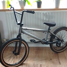 Raw Aluminiums Venom BMX Bike 20in Wheels 20in Frame Silver/Black U-Brake