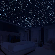 808 PCS Glow in the Dark Stars for Ceiling, Glowing Wall Decals Decor Stickers