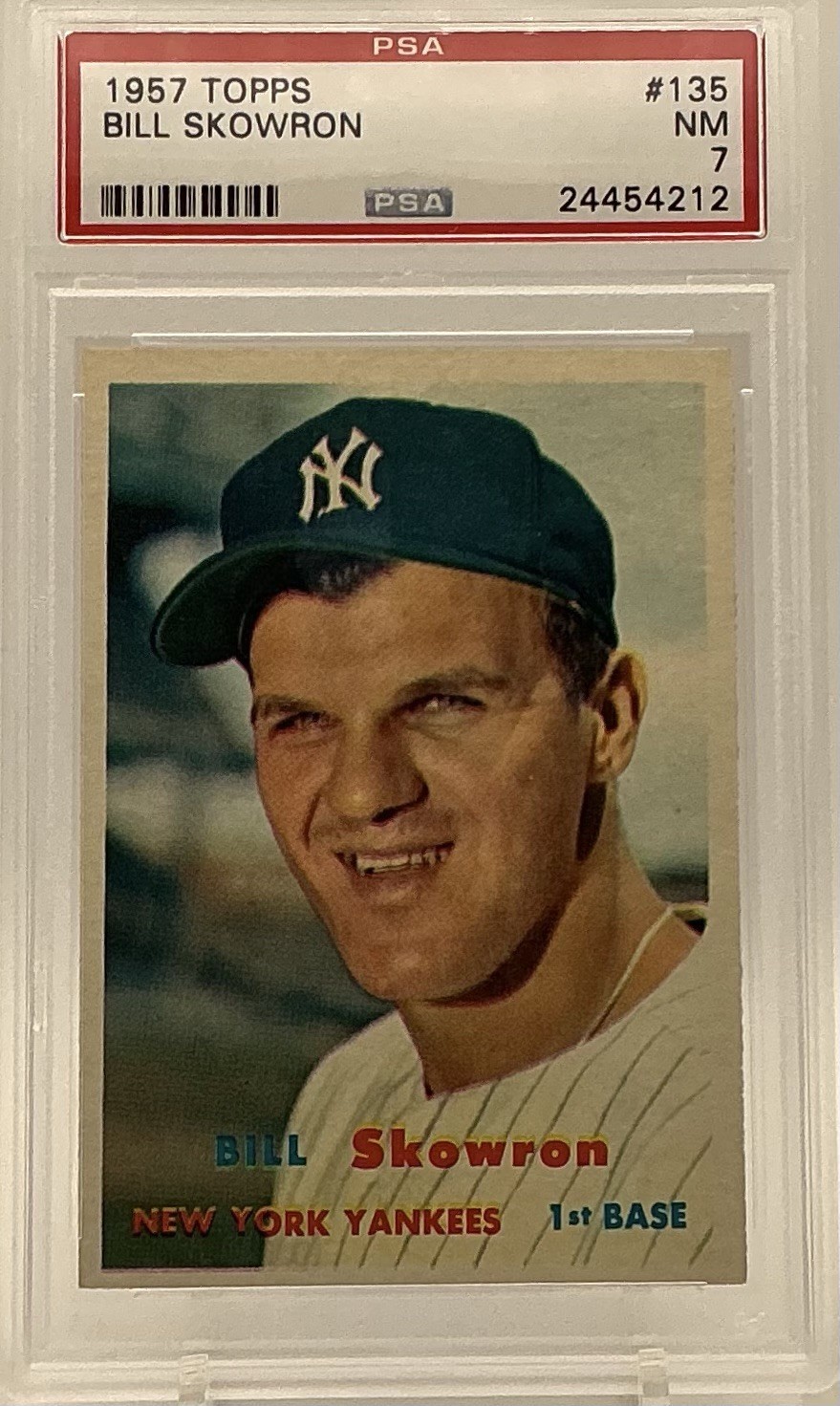 1957 Topps - Bill Skowron #135 PSA 7 NM