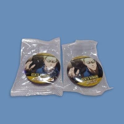 Juego de 2 insignias de lata Jujutsu Kaisen x Kura Sushi Kento Nanami
