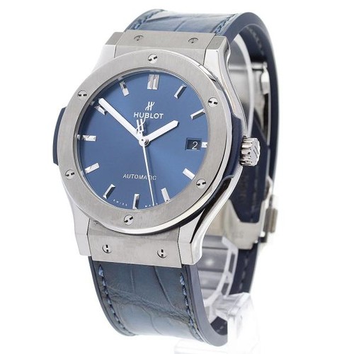 HUBLOT CLASSIC FUSION 511.NX.7170.LR 45mm Ti Navy #C4021