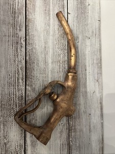 Vintage Brass Buckeye 800B Visible Gas Pump Nozzle Handle FIG 800-B Oil Gas