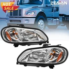 Headlights Headlamps Left & Right Pair Set For 02-18 Freightliner M-2 M2