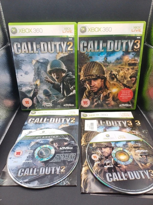 Call of Duty 2 & 3 Xbox 360 - Versions Anglaises - Complet