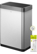 Image of EKO Mirage X 40L Sensor Kitchen Bin – 2 x 20L, Stainless Steel, Soft-Close