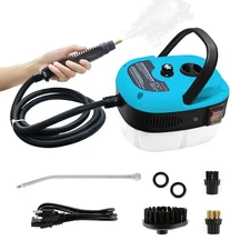 Handheld Steam Cleaner, 2500W Pressurized Steam Cleaner with 3 Brush Heads, P...