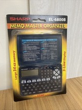 NEW Sharp El-6800b Memo Master Electronic Organizer 34kb Memory