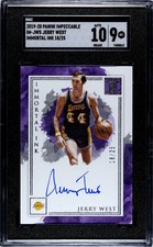 2019 Panini Impeccable Jerry West #IM-JWS Immortal Ink SGC 9 Auto 10