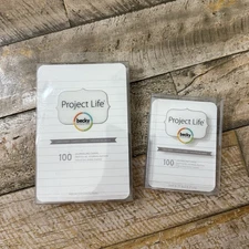 Project Life Lined Journaling Cards For Scrapbook Pocket Pages 4x6” & 3x4” READ