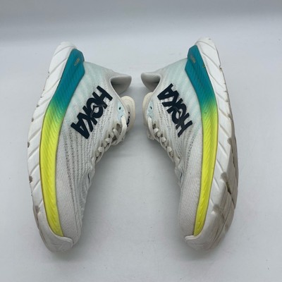 Size 7.5 - Hoka One One HOKA Mach 5 White Blue Glass W for  display picture 3