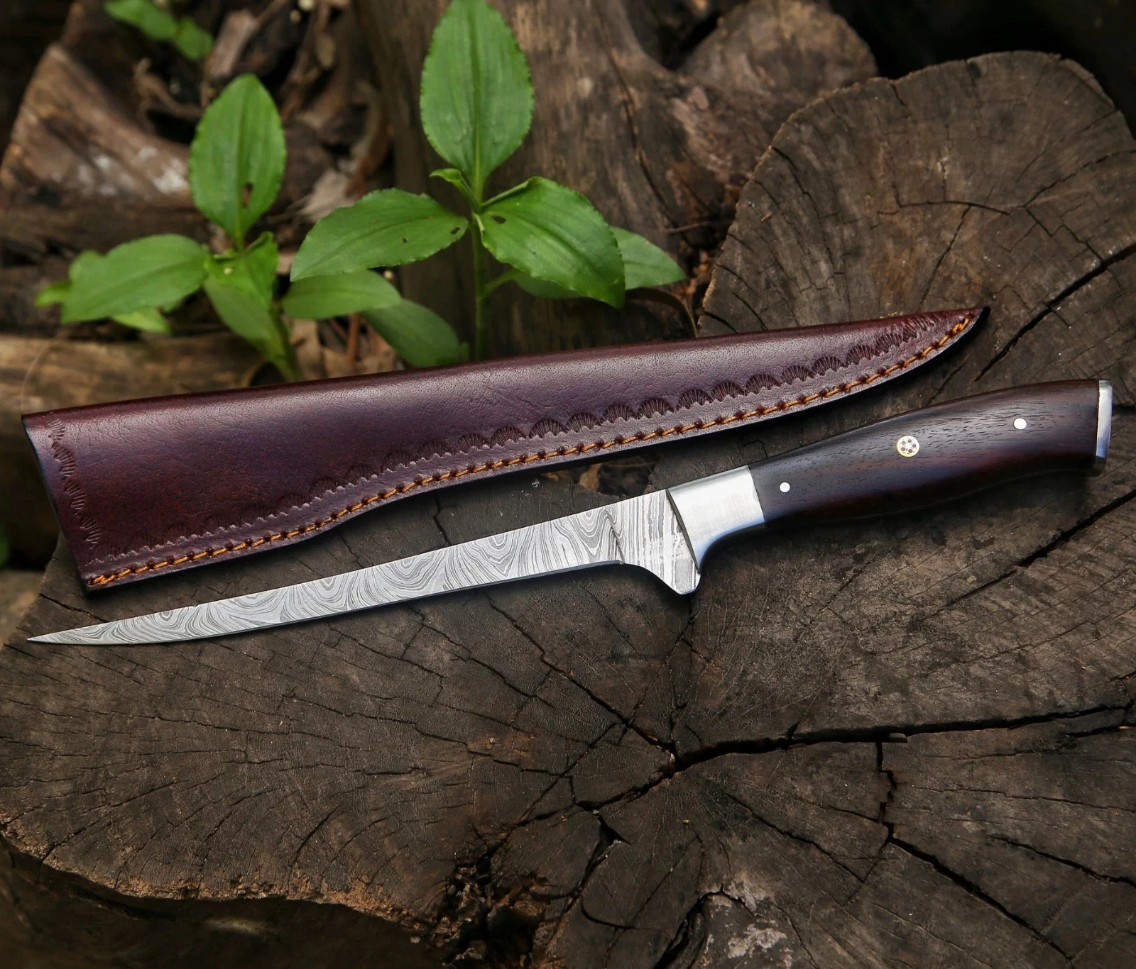 Custom Handmade Damascus steel fillet knife Flexible Blade Knife | Hunting Knife
