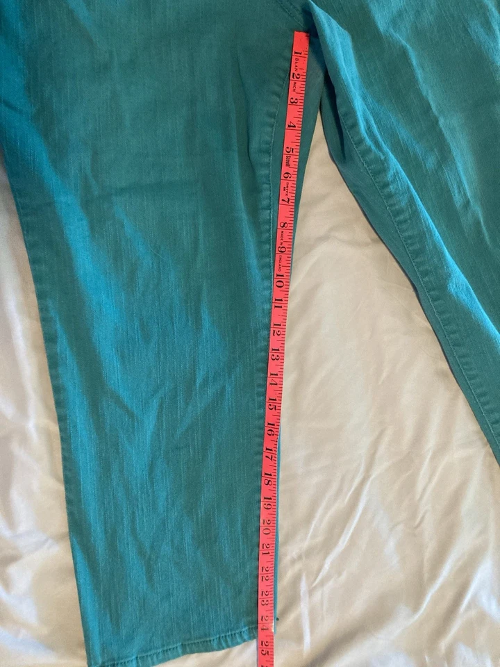 Jeans talla 22 talla grande "Pure Energy" verde azulado buen estado Foto 3 de 4