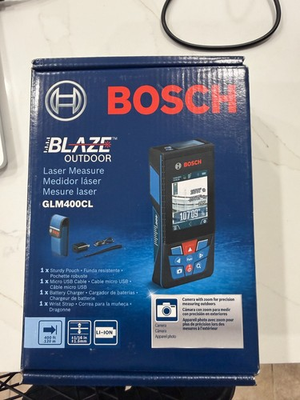 #ad Bosch BLAZE Outdoor GLM400CL 400ft Laser Measure w Camera Bluetooth NEW SEALED $179.99