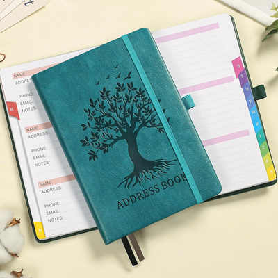ZXHQ Address Book with Colorful Alphabetical Tabs (8.4