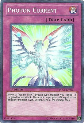 Photon Current - PRC1-EN023 - Super Rare - 1st Edition - Heavily Played
