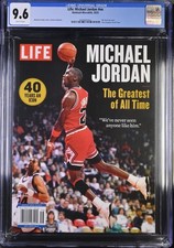 MICHAEL JORDAN RARE LIFE MAGAZINE 2025 40 YEAR CHICAGO BULLS MJ COVER CGC 9.6