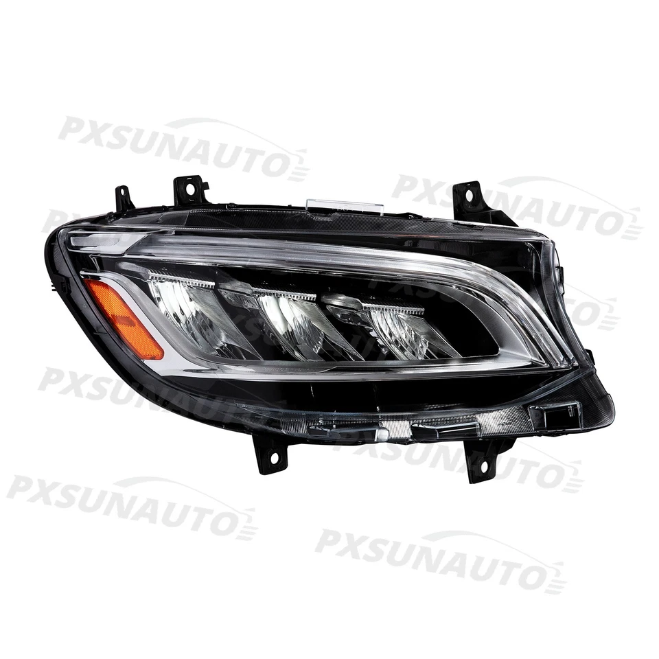 For 2019-2022 Mercedes-Benz Sprinter Halogen to LED Headlight Headlamps Pair Set - Image 2 of 4