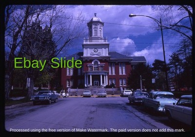 Original Slide, Bloomsburg State College - PA, Street Scene - Parked Cars - 1967