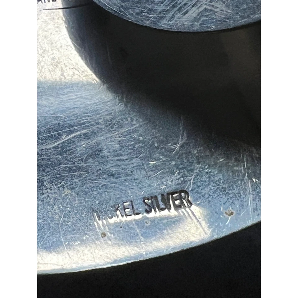 Hebilla de cinturón vintage con nombre de billete grabado occidental plateado tono dorado vaquero de 5 pulgadas Foto 4 de 4