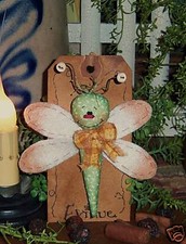 Primitive Raggedy Garden Dragonfly Bug Doll Paper Pattern 463