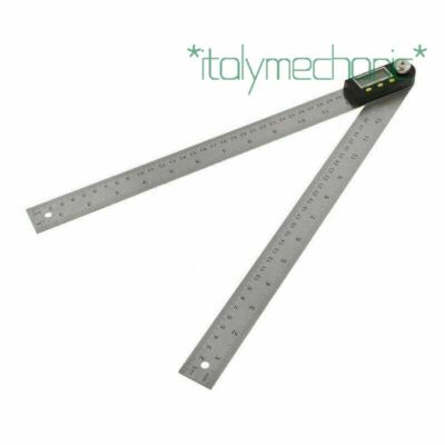 20cm stainless steel digital protractor angle ruler finder 360° inclinometer