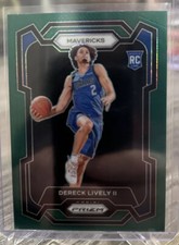 2023 Panini Prizm Derek Lively  Green Prizm RC Dallas Mavericks SSP