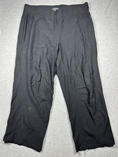 Eileen Fisher Pull On Pants Women s Sz Medium Black Straight Leg