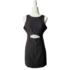 Kenedik Black Sheath Mini Dress Women's M LBD