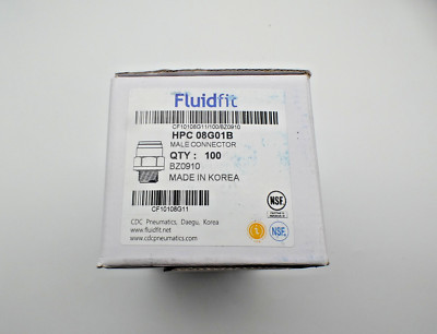 100 x Fluidfit Stecker männlich HPC 08G01B