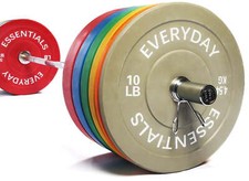 Olympic Bumper Plate Weight Plate with Steel Hub Black 260 lbs Set Home Gym Sets