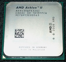 AMD Athlon II X 3 2.9 GHz TRIPLE CORE 435 PROCESSOR, ADX435WFK32GI, AM2 /AM3