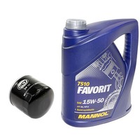 MotoröL ÖLfilter SM121 Set 15W-50 API SL CF 5 Liter FüR Mitsubishi Opel Smart