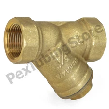 1-1/4" NPT Threaded Y-Strainer (Wye Strainer), Lead-Free Brass