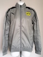 Borussia Dortmund Grey Full Zip Rain Jacket By Puma Size Adults Large Borussia Dortmund Grey Full Zip Rain Jacket By Puma Size Adults Large