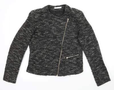 B&K Damenpullover schwarz Rundhalsausschnitt Acrylmischung Größe 12